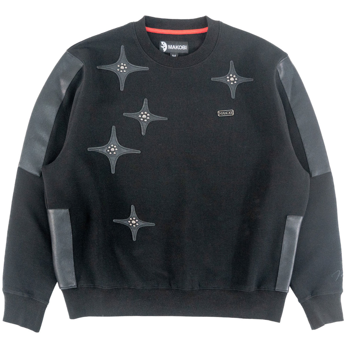Makobi M4118 Bottega Crewneck in Black, view 5