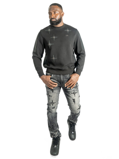 Sweatshirt | M4118 Bottega Crewneck - Black