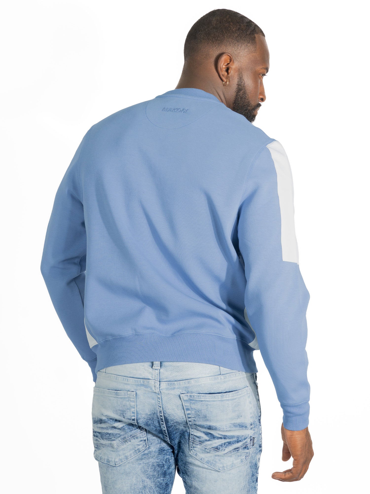 Sweatshirt | M4118 Bottega Crewneck - Blue