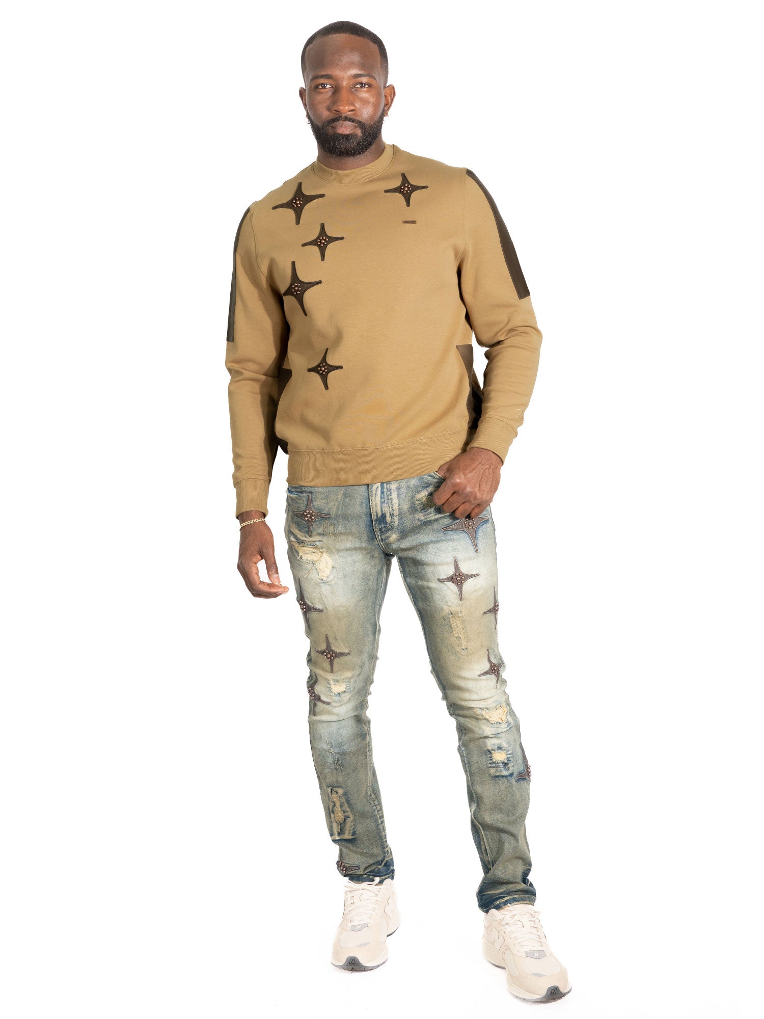 Sweatshirt | M4118 Bottega Crewneck - Mocha