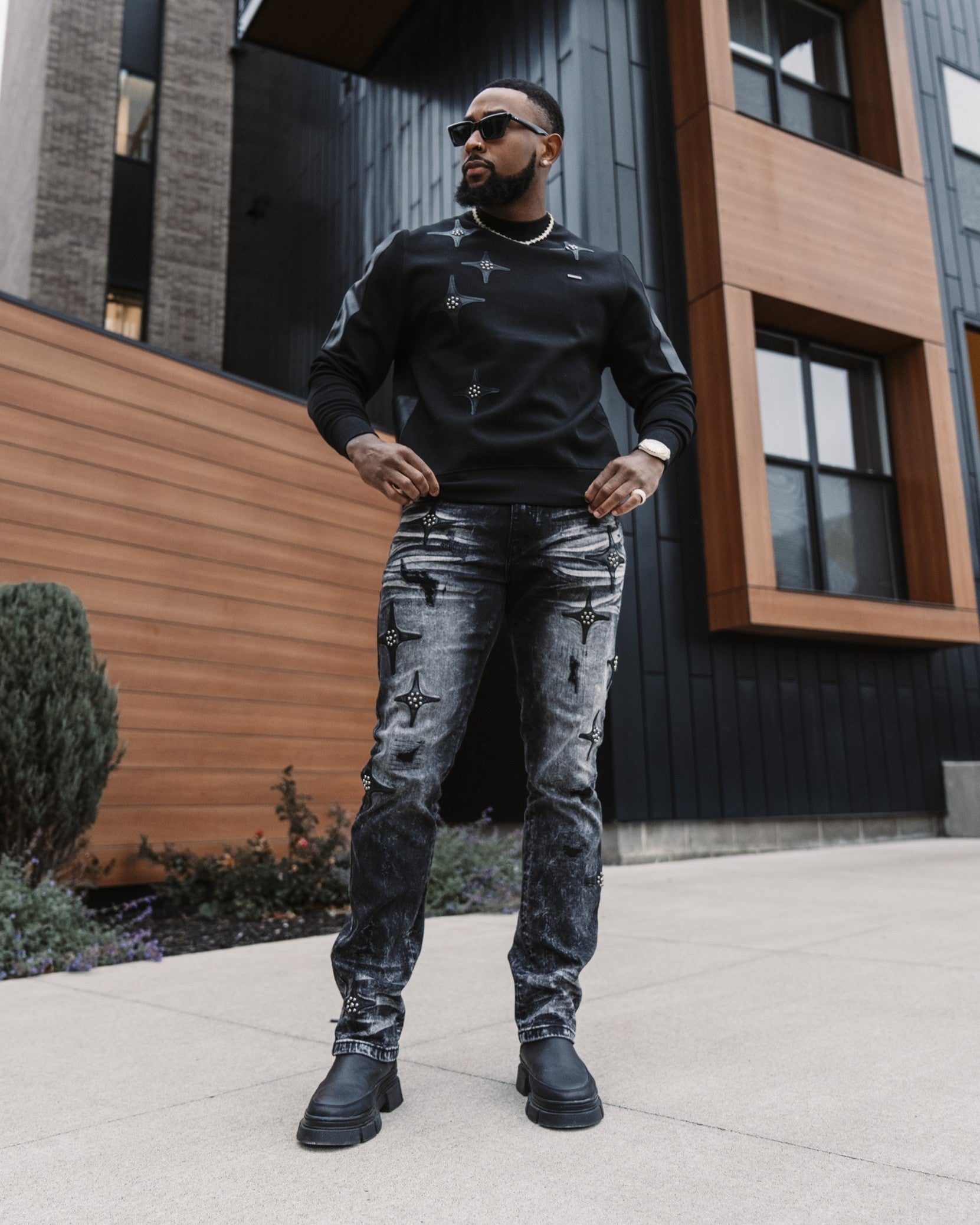Makobi M1998 Bottega Pants in Black, view 7
