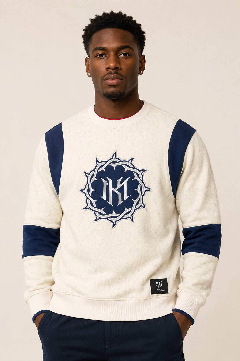 M4138 Prestige MK Crewneck - Natural
