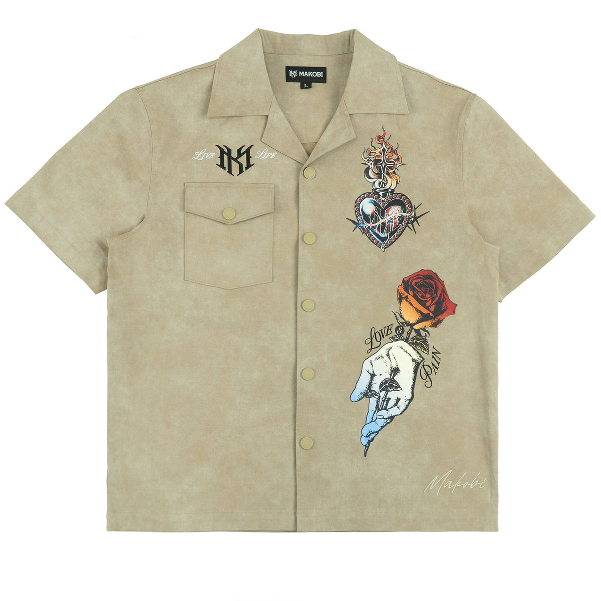 M414 Vivere Twill Short Set - Khaki