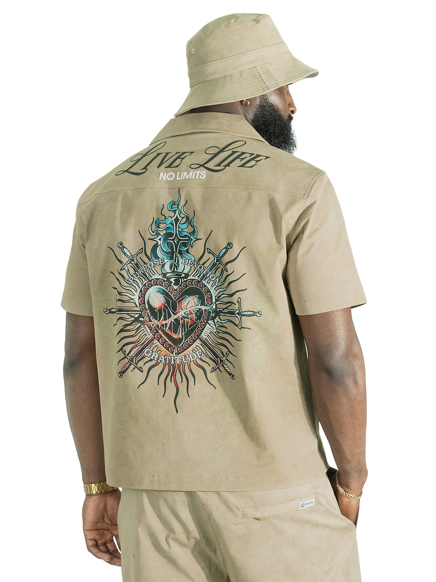 Set | M414 Vivere Twill Short Set - Khaki