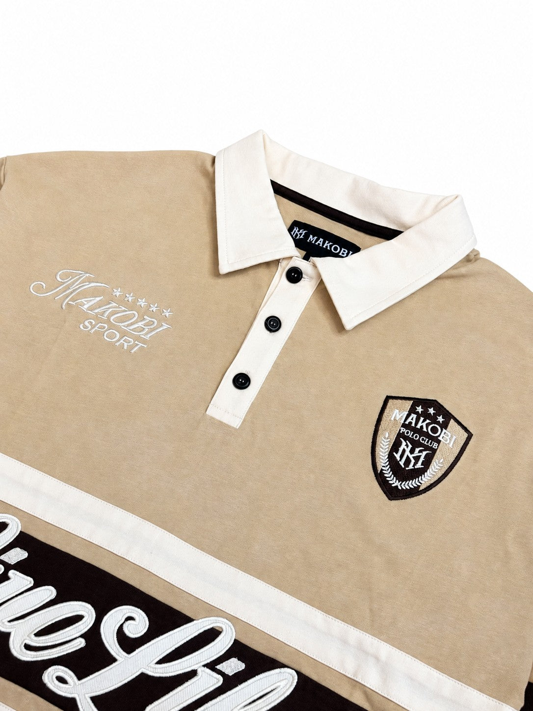 M415 Live Life Rugby Shirt - Khaki