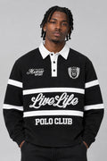 M415 Live Life Rugby Shirt - Black