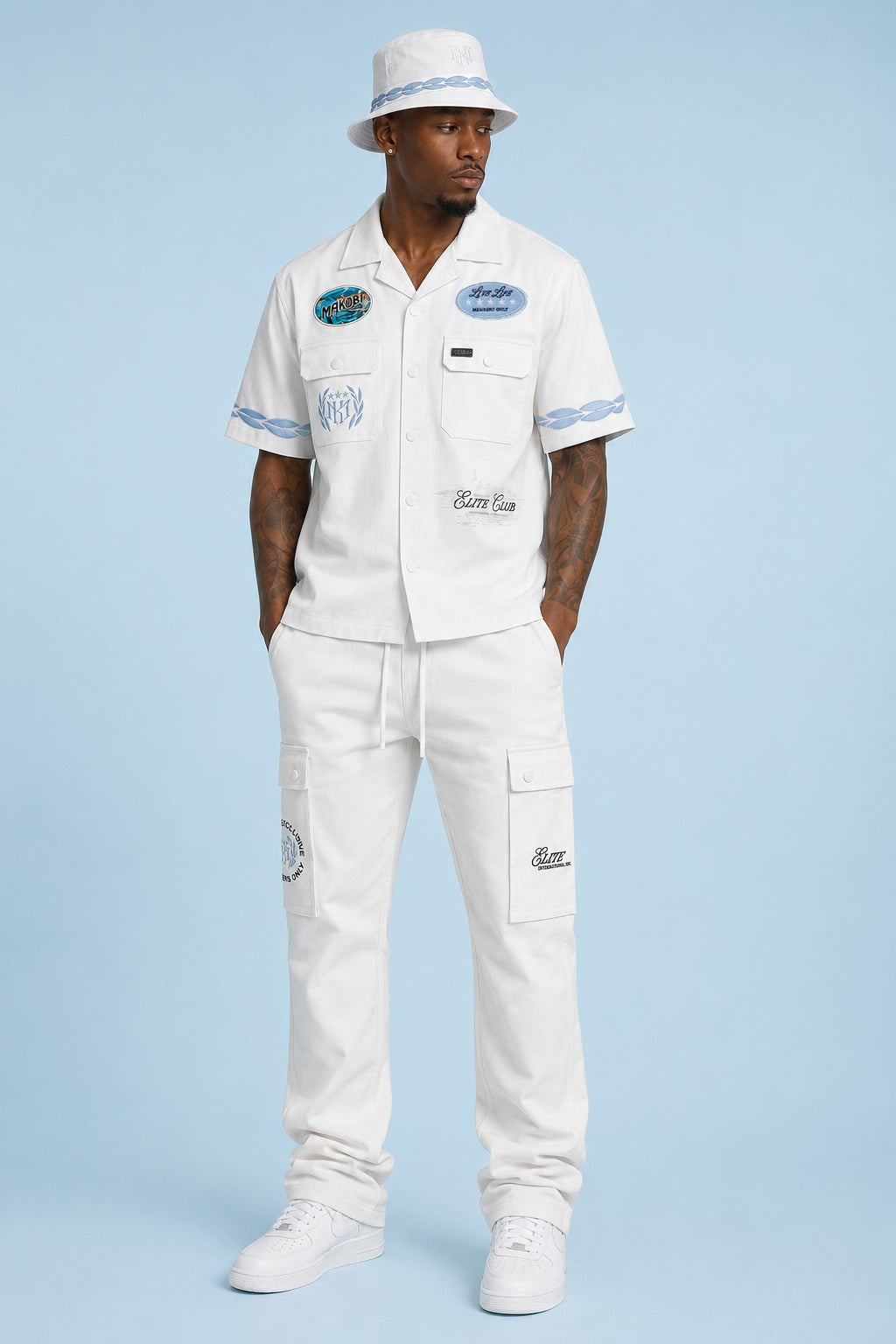 Elite Club Twill Set - White