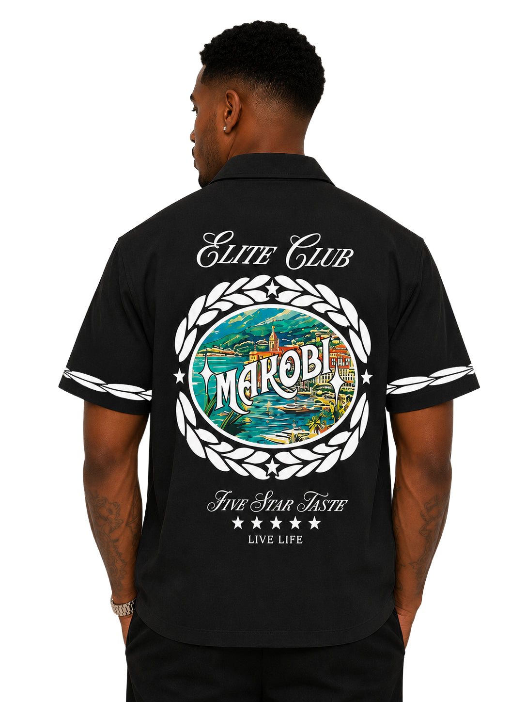 Elite Club Button Down Shirt - Black (Not Sold Separately - Add Elite Pants)