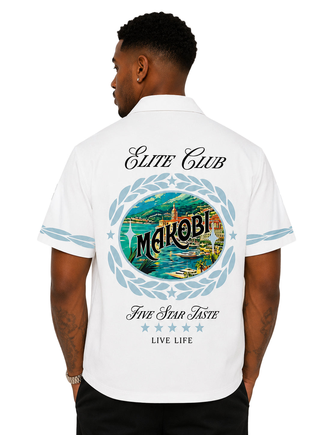Elite Club Button Down Shirt - White (Not Sold Separately - Add Elite Pants)