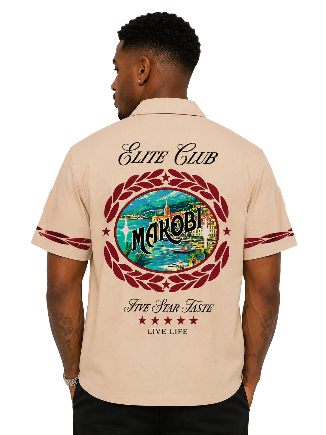 Elite Club Button Down Shirt - Khaki (Not Sold Separately - Add Elite Pants)