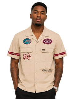 Elite Club Button Down Shirt - Khaki (Not Sold Separately - Add Elite Pants)