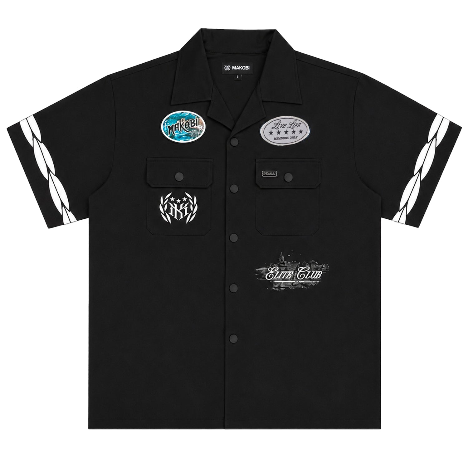 Elite Club Button Down Shirt - Black (Not Sold Separately - Add Elite Pants)