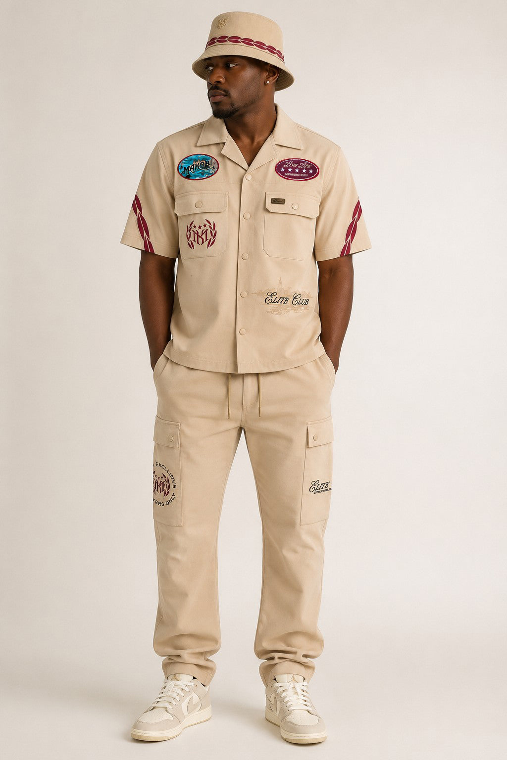 M061 Elite Club Twill Bucket Hat - Khaki
