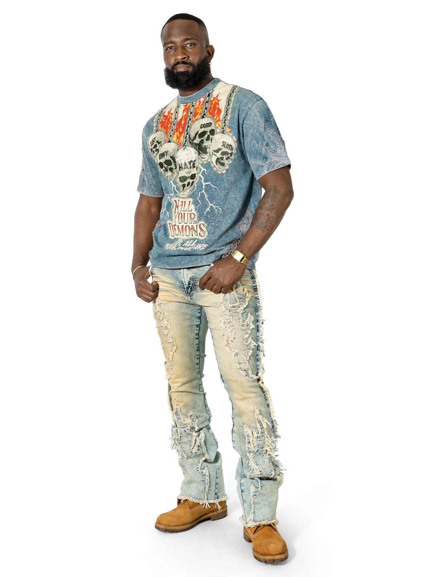 M1959 Tesoro Stacked Jeans - Blue