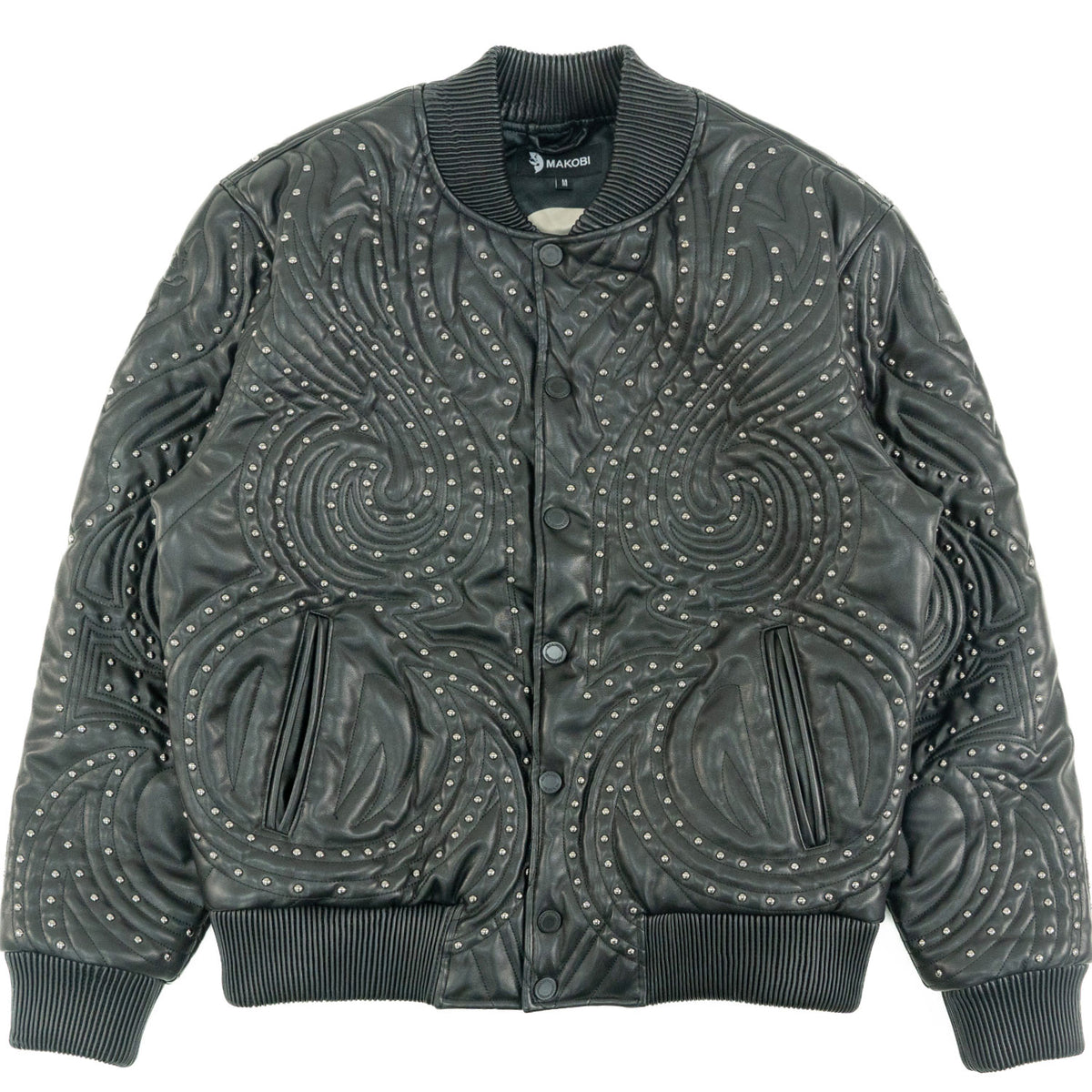 M4208 Lorenzo Vegan Leather Jacket- Black