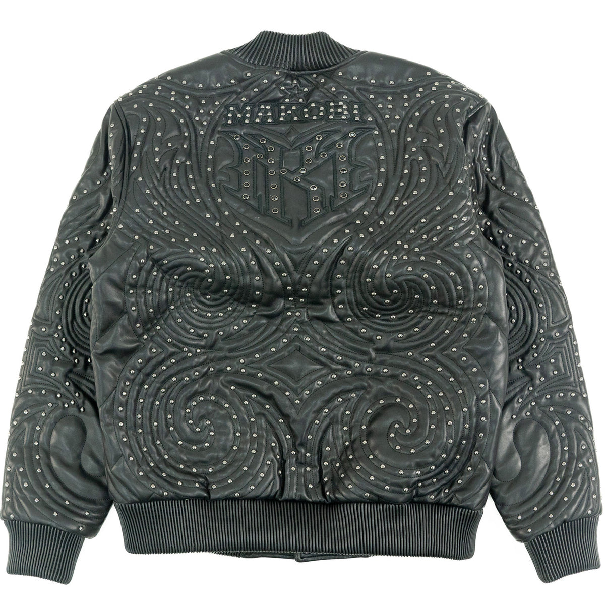 M4208 Lorenzo Vegan Leather Jacket- Black