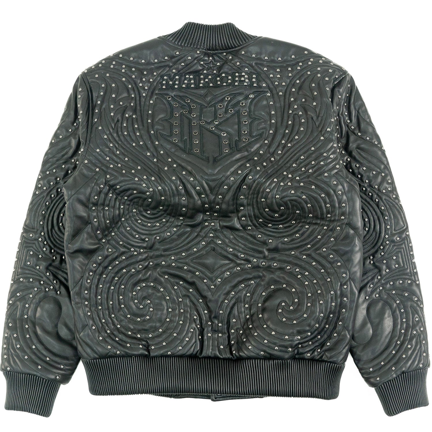 M4208 Lorenzo Vegan Leather Jacket- Black