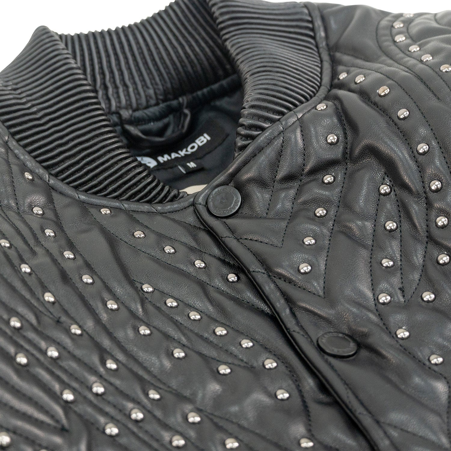 M4208 Lorenzo Vegan Leather Jacket- Black