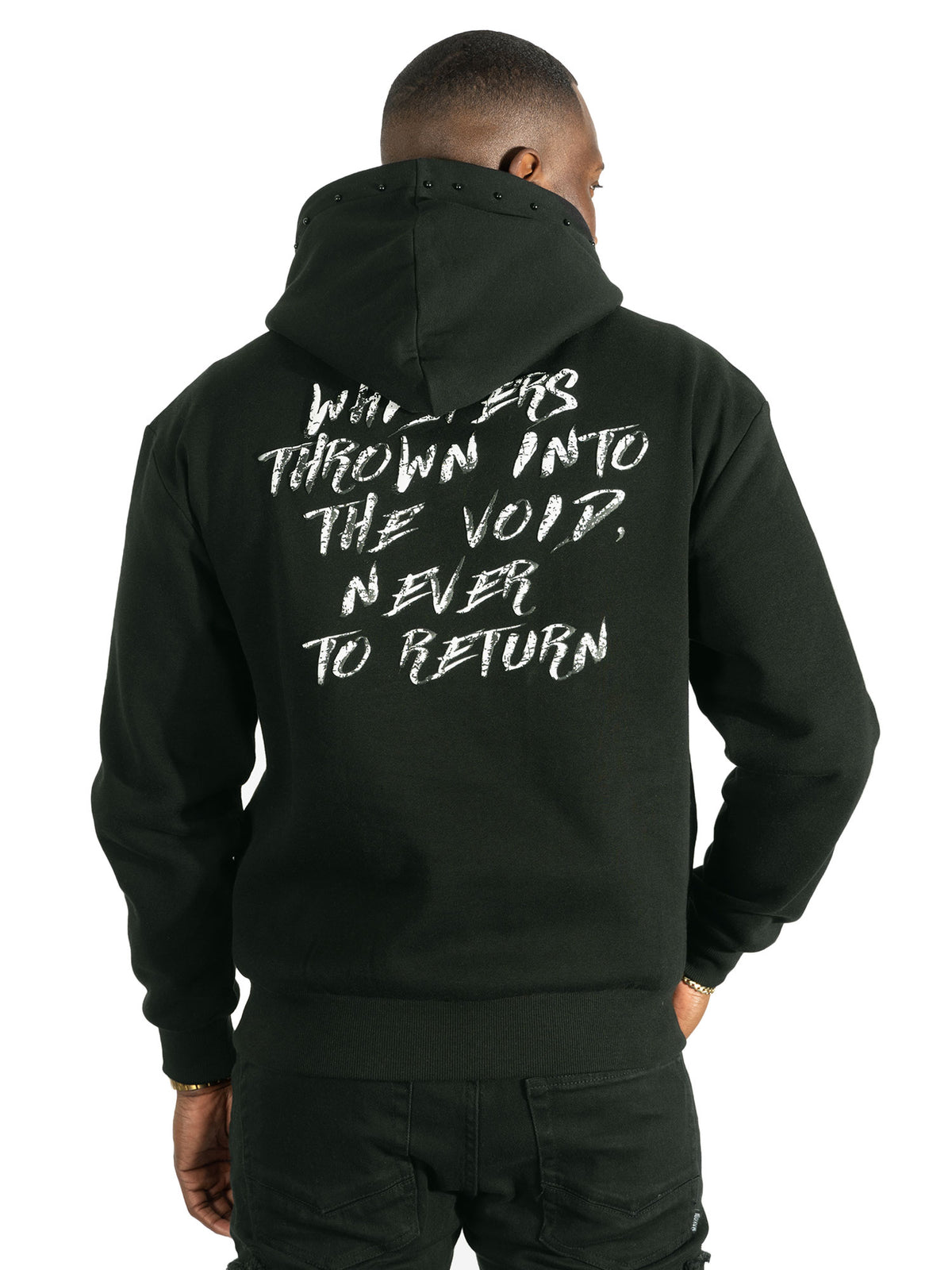 M4225 Rosario Pull Over Hoodie - Black