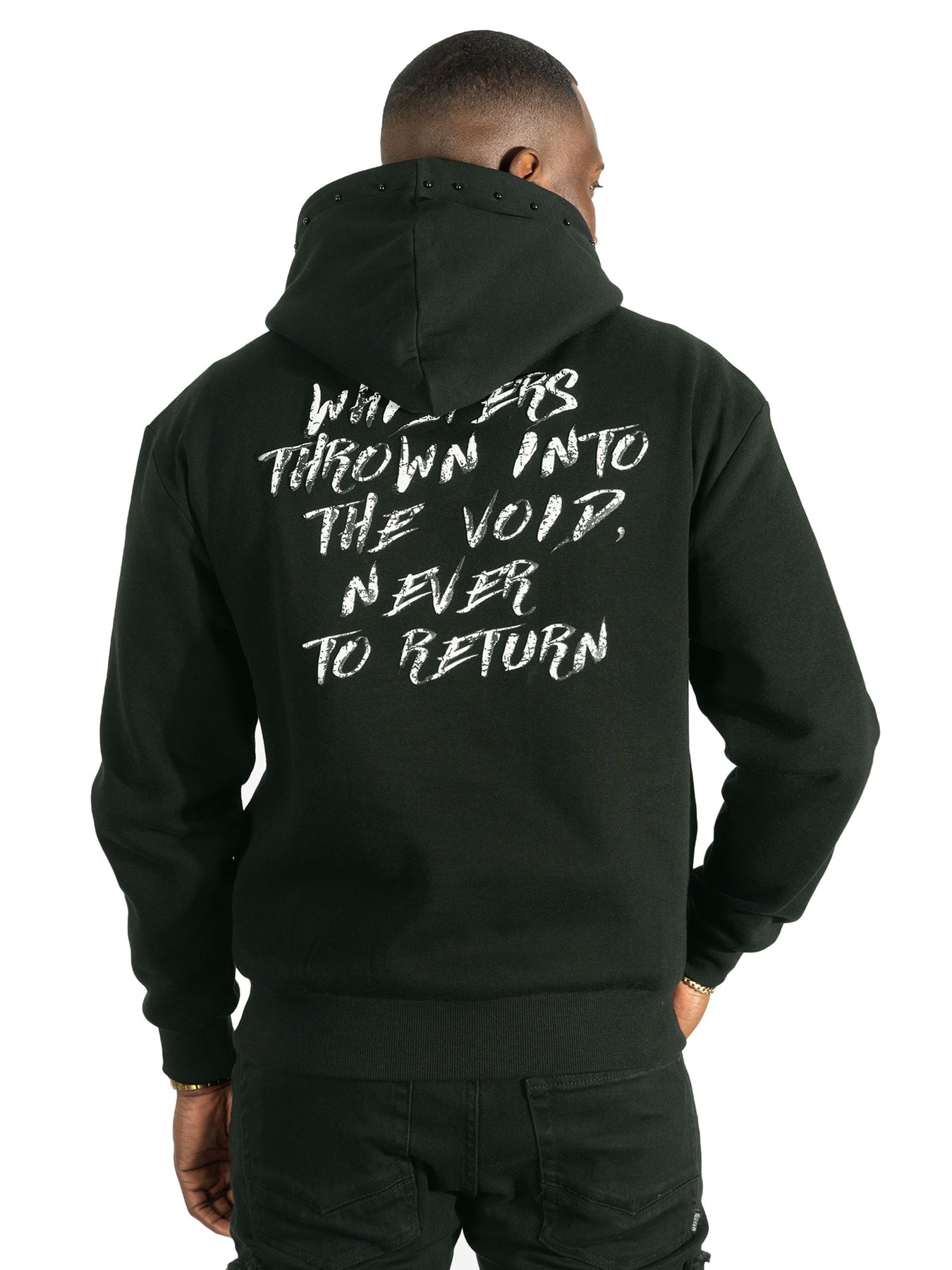 M4225 Rosario Pull Over Hoodie - Black