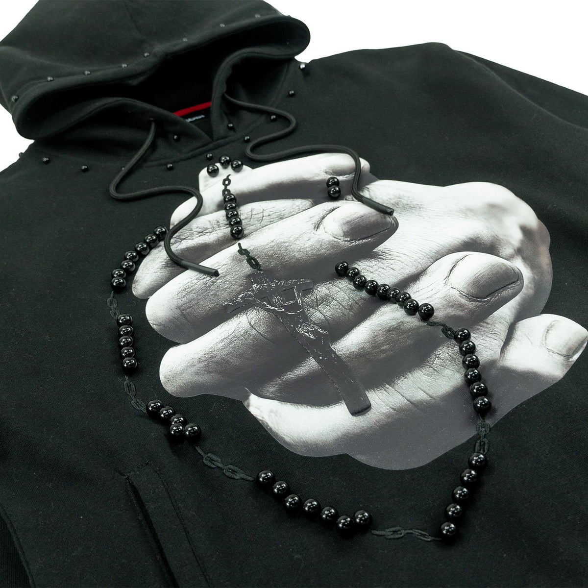 M4225 Rosario Pull Over Hoodie - Black
