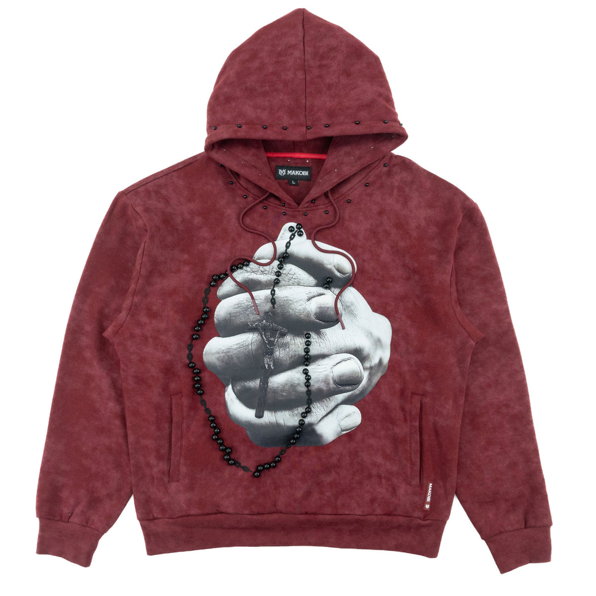 M4225 Rosario Pull Over Hoodie - Bugundy