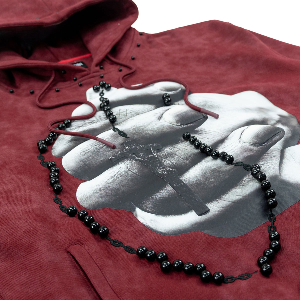 M4225 Rosario Pull Over Hoodie - Bugundy