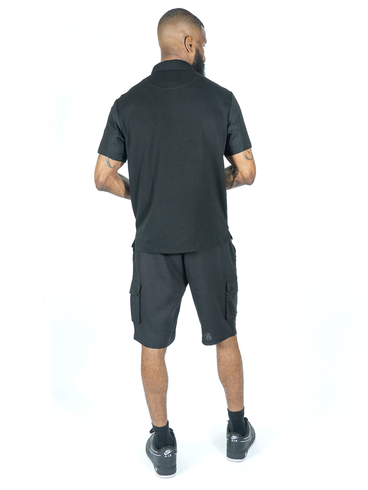 Makobi M422 Levonia Polo Shirt in Black, view 7