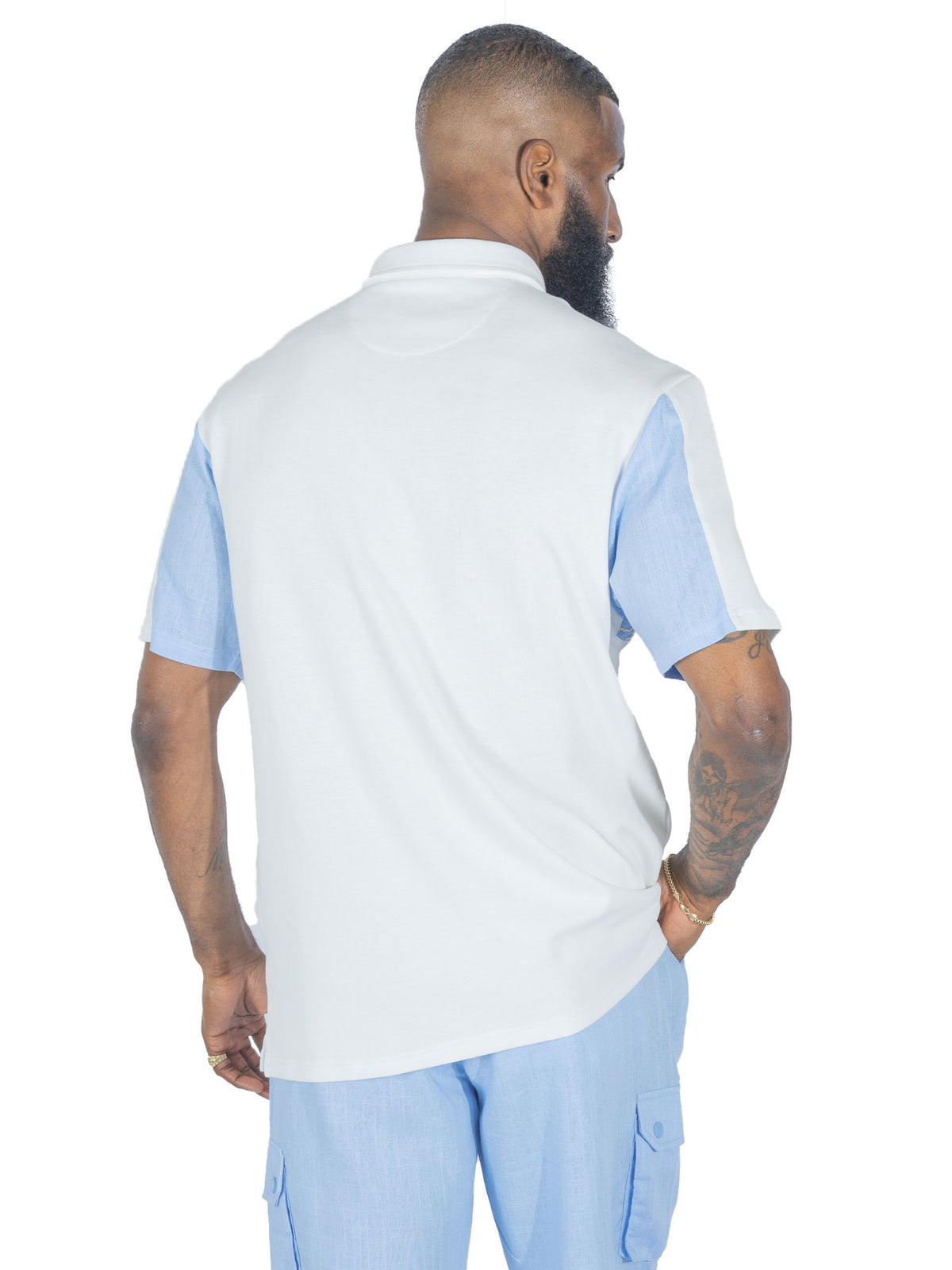 Makobi M422 Levonia Polo Shirt in Blue, view 6