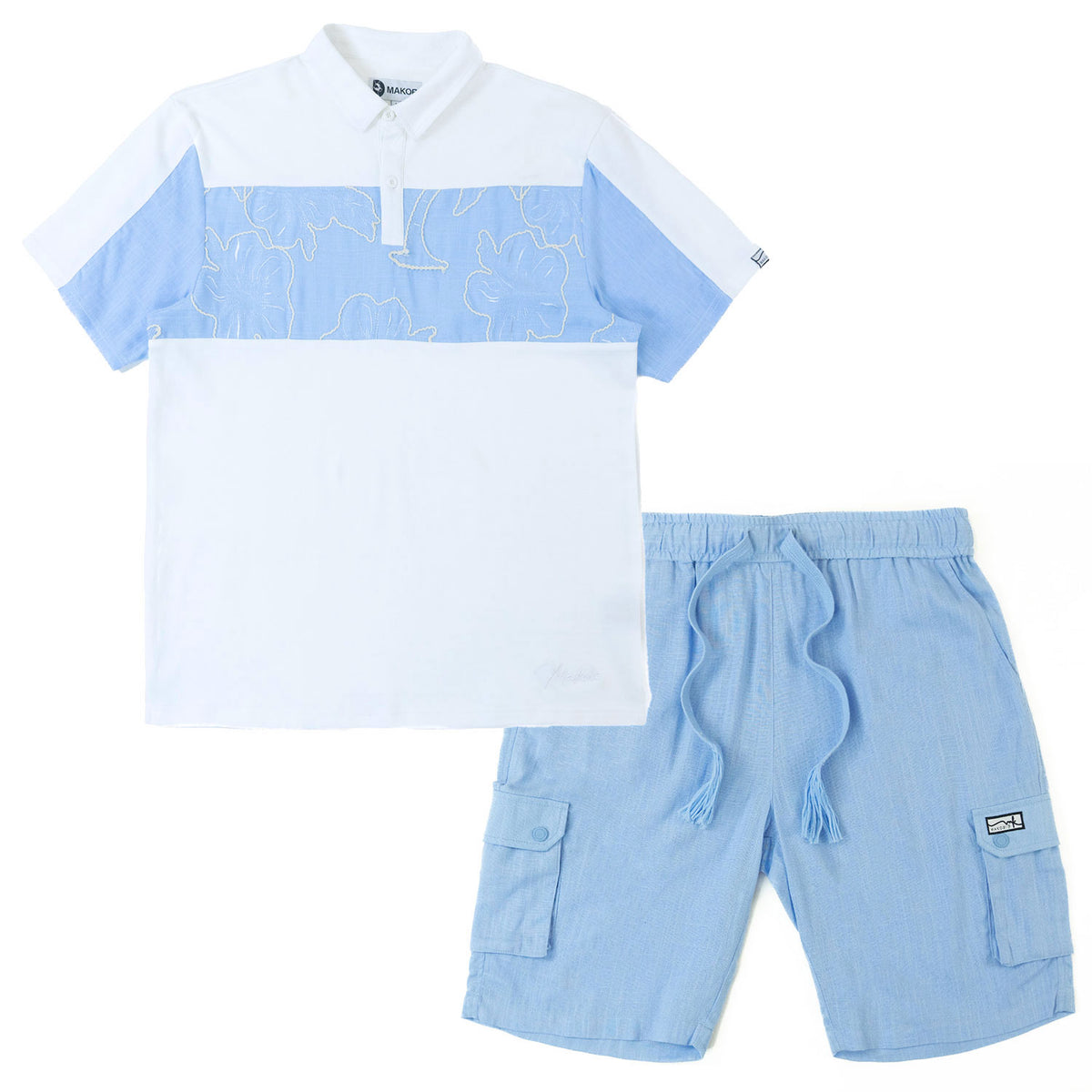 Makobi M422 Levonia Polo Shirt in Blue, view 5