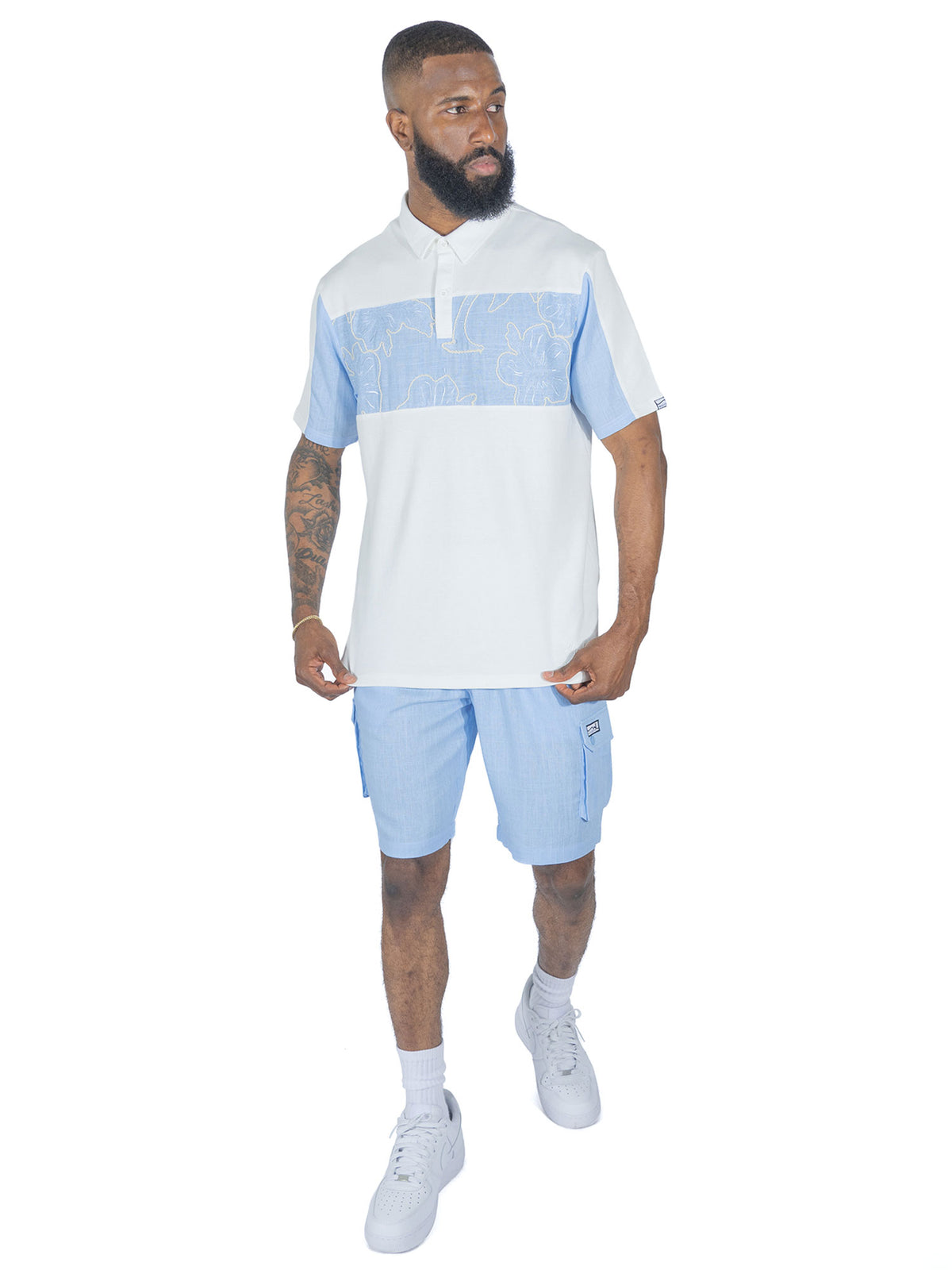 Makobi M422 Levonia Polo Shirt in Blue, view 2