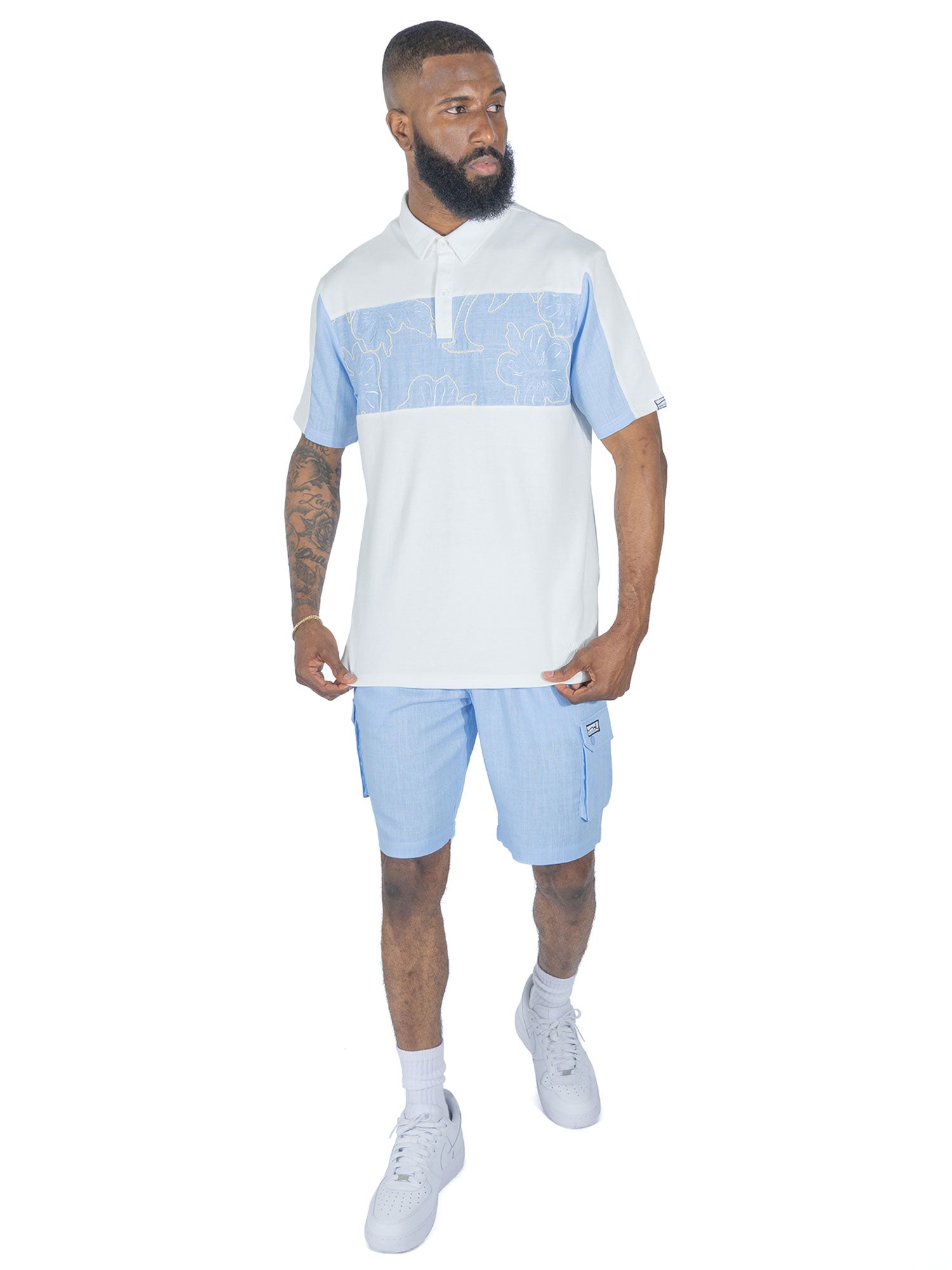 Makobi M422 Levonia Polo Shirt in Blue, view 2