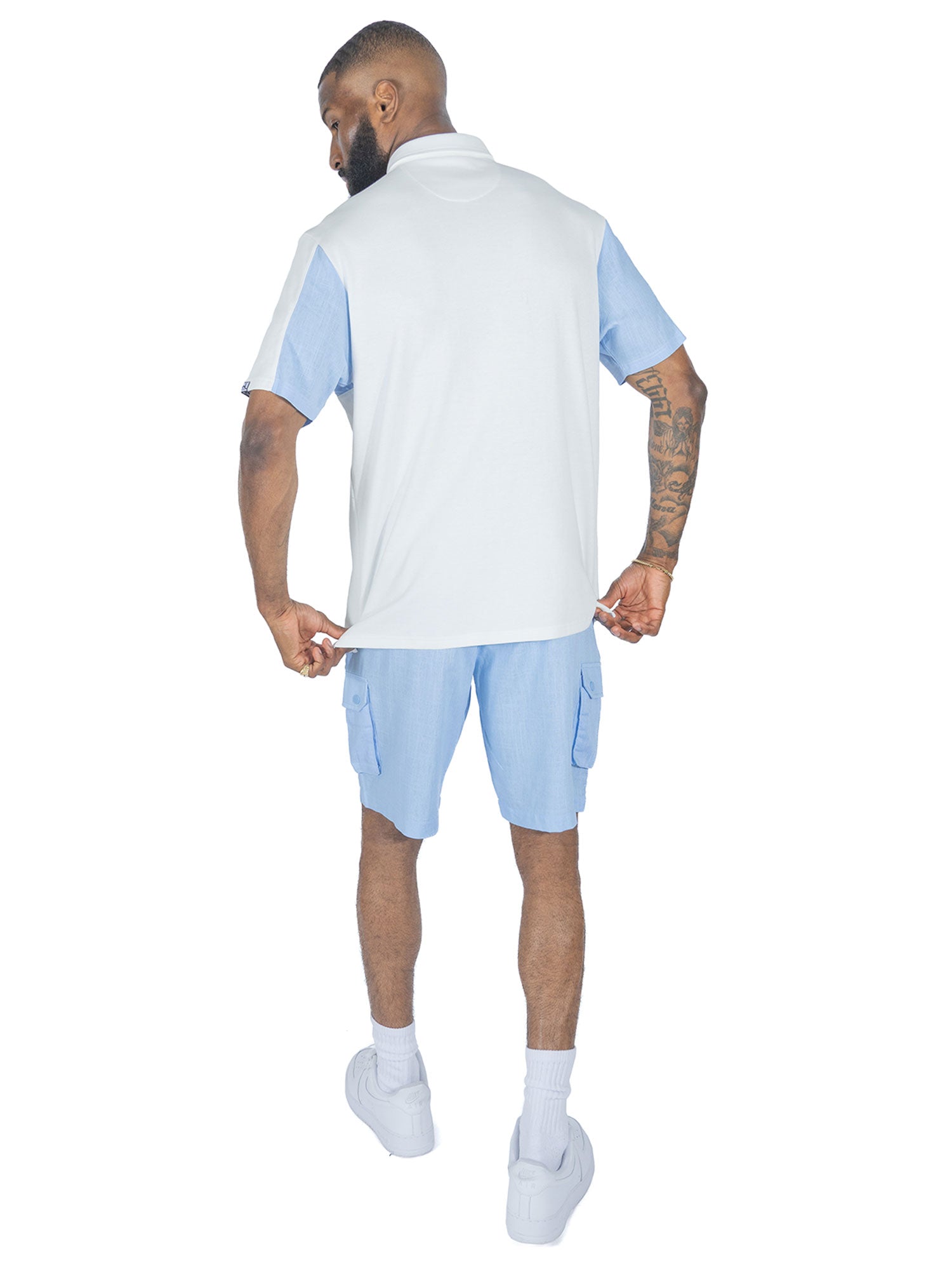 Makobi M422 Levonia Polo Shirt in Blue, view 7