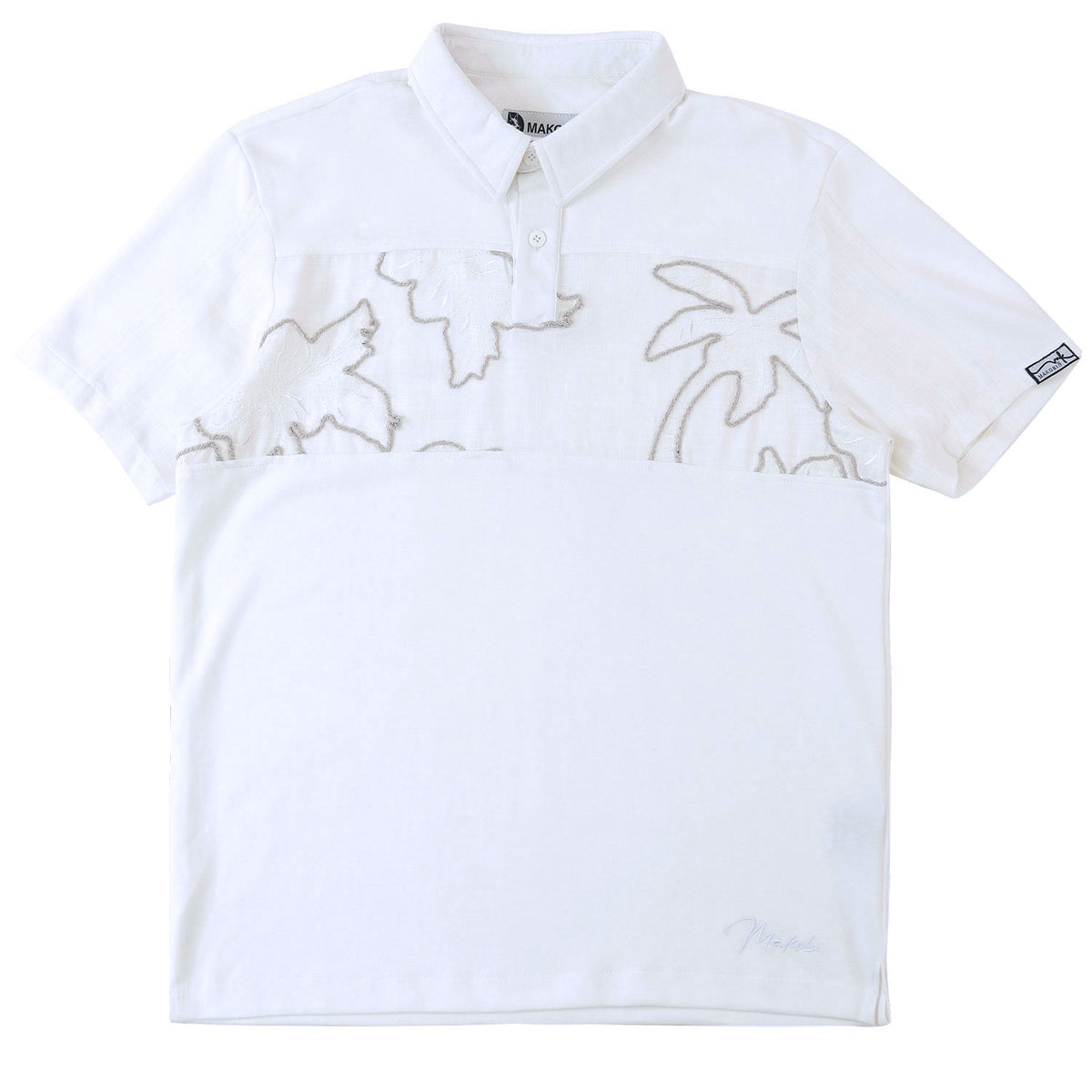 Makobi M422 Levonia Polo Shirt in White, view 3
