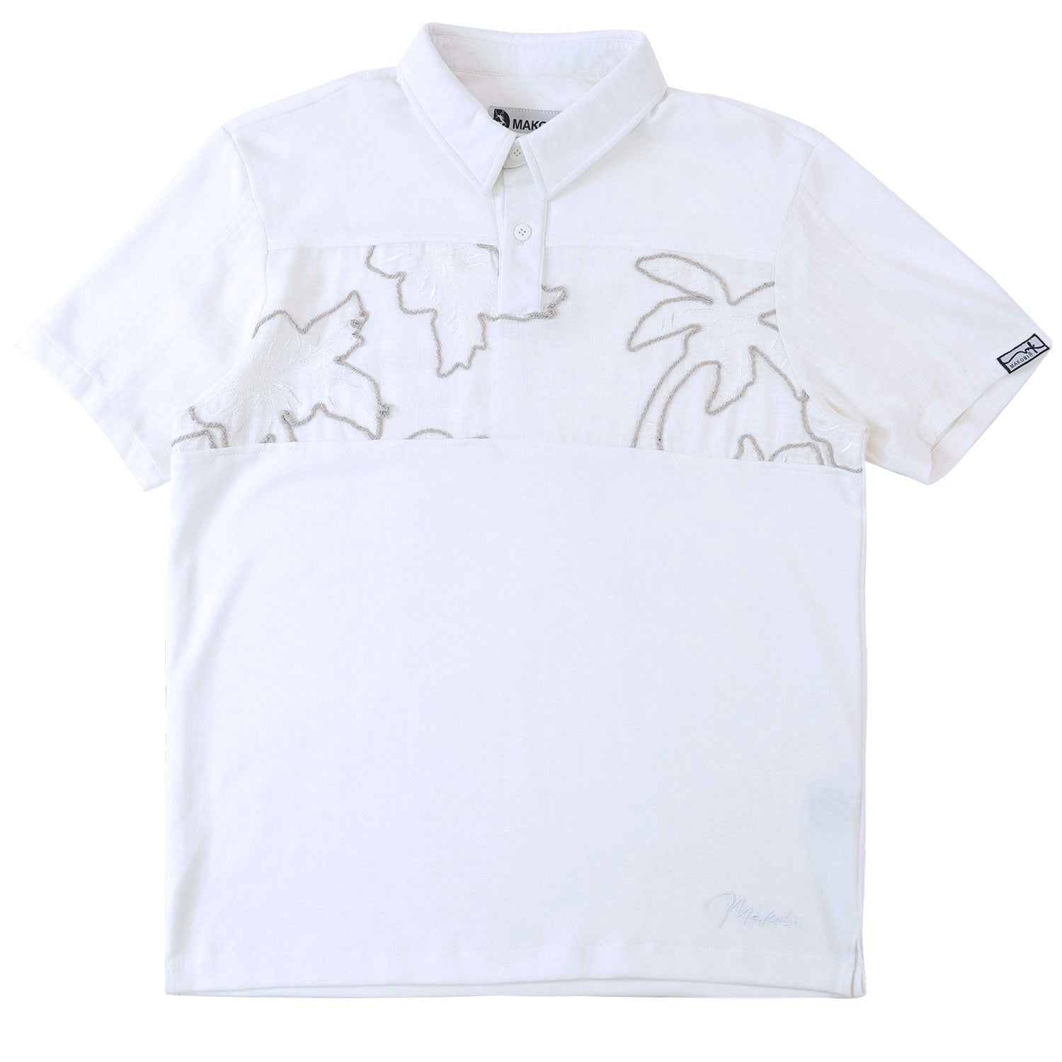 Makobi M422 Levonia Polo Shirt in White, view 3