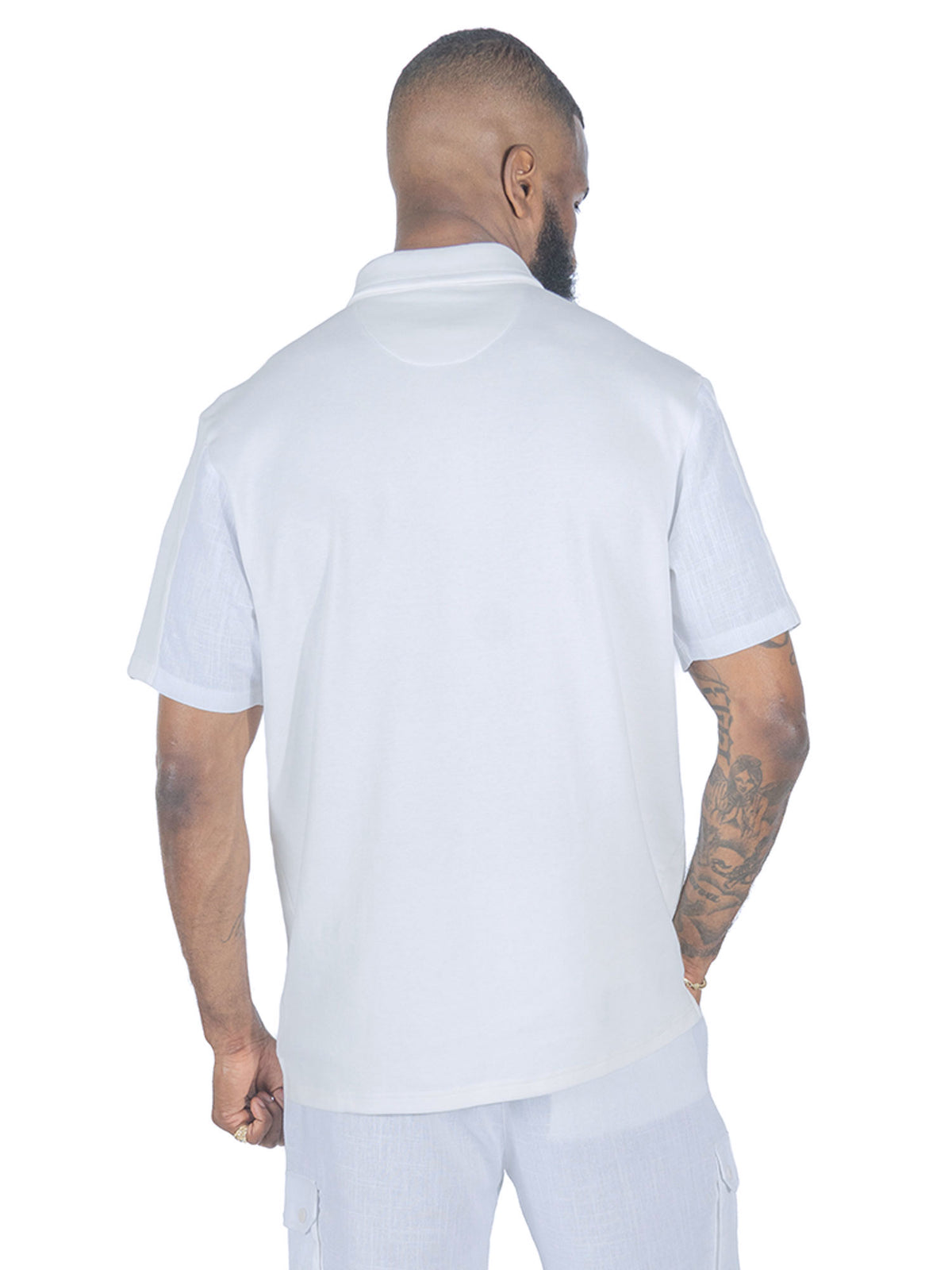 Makobi M422 Levonia Polo Shirt in White, view 7