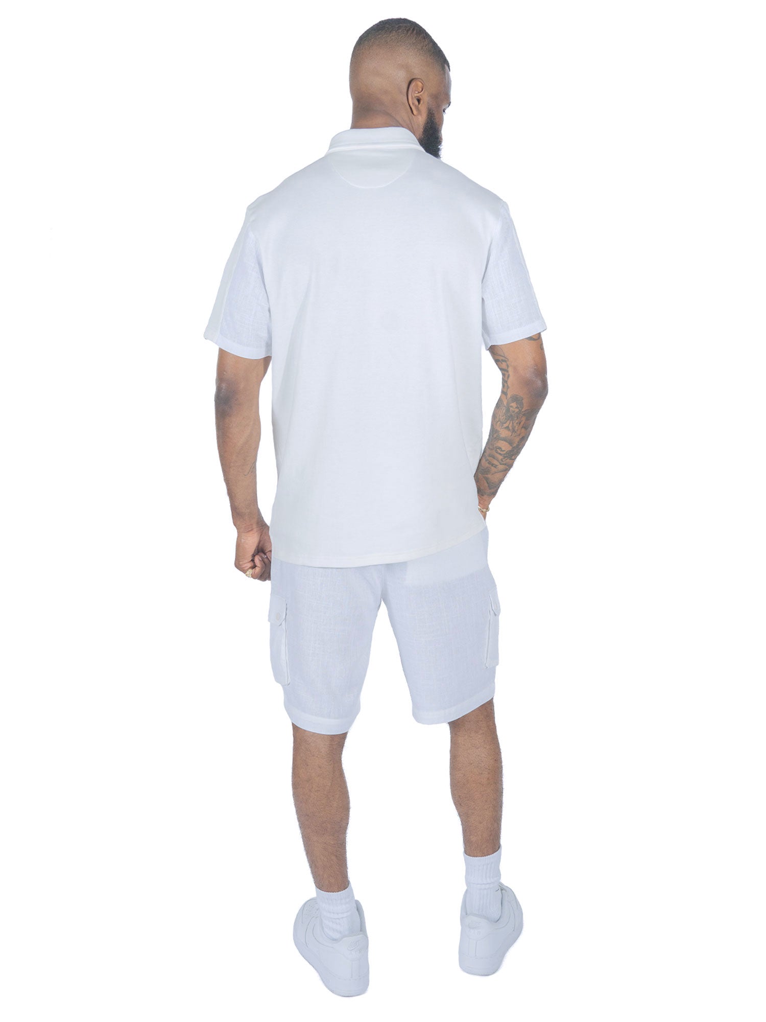 Makobi M422 Levonia Polo Shirt in White, view 8
