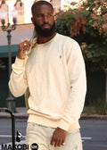 M4232 Bianchi Jacquard Crewneck Sweatshirt - Natural