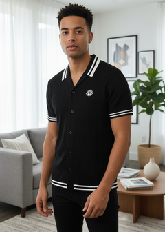 M423 Pescara Knit Shirt - Black