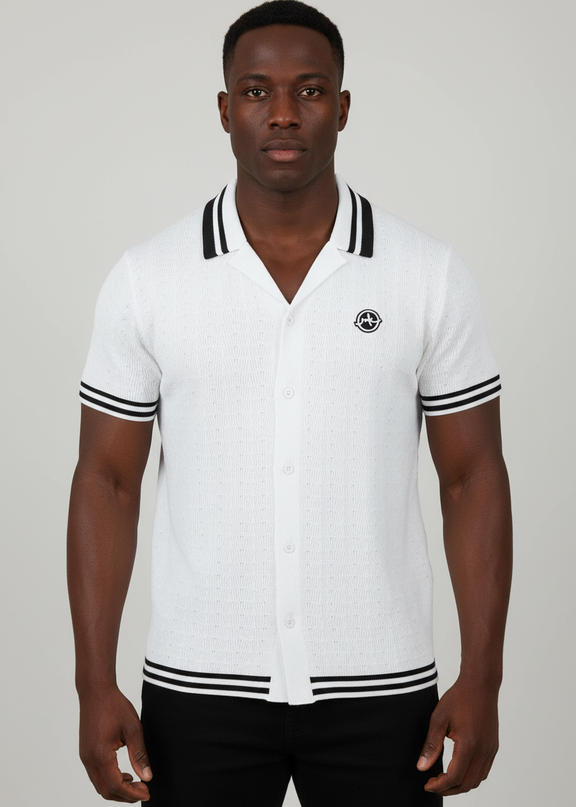 M423 Pescara Knit Shirt - White