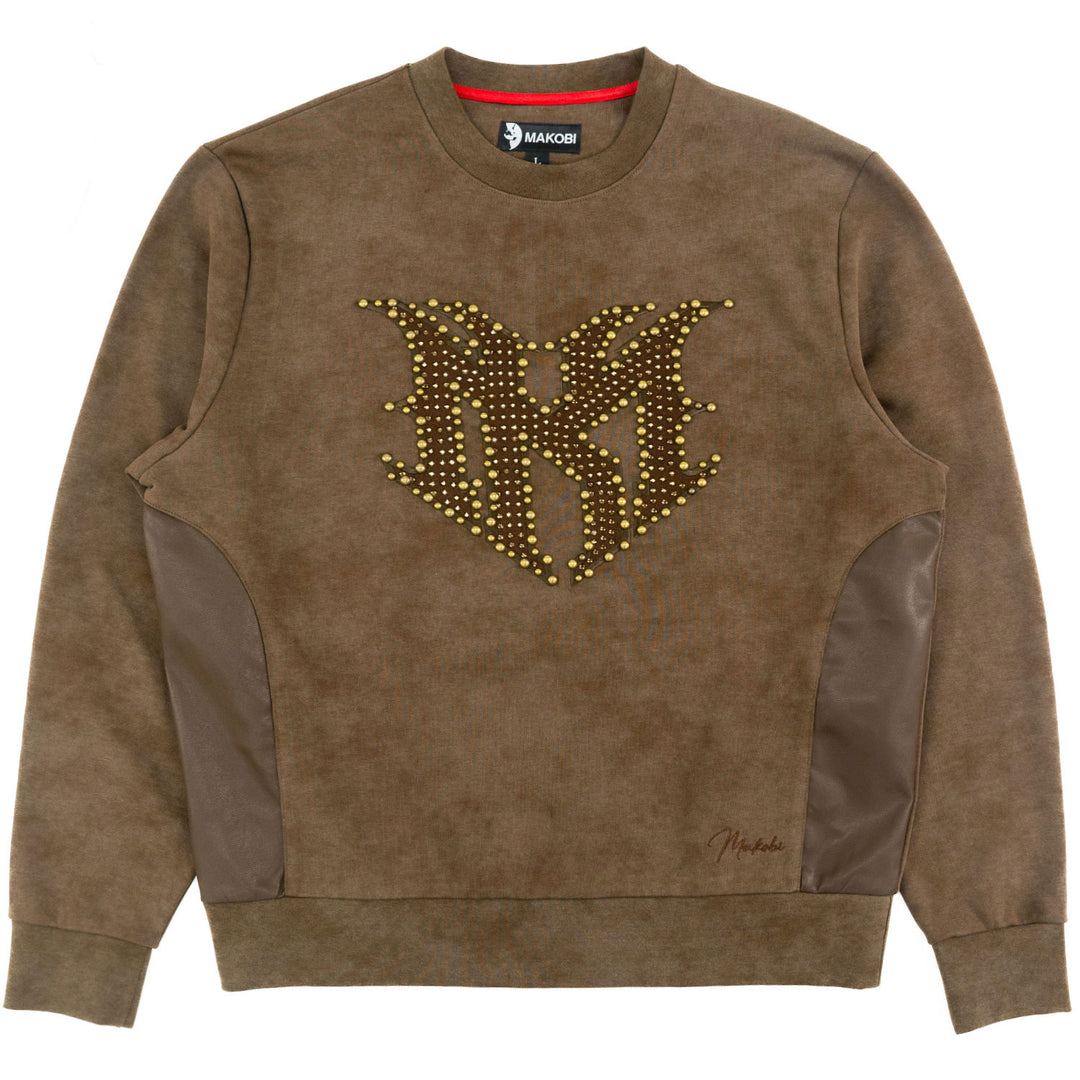 Sweatshirt | M4241 Lorenzino Crewneck - Brown