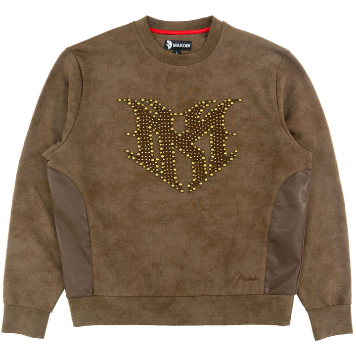 Sweatshirt | M4241 Lorenzino Crewneck - Brown