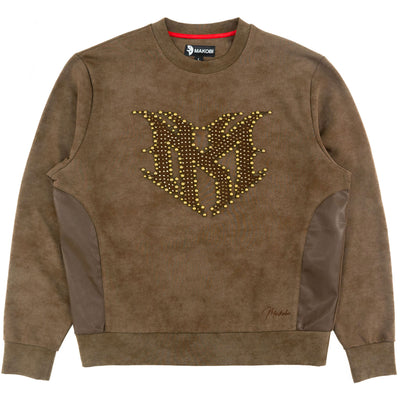 Sweatshirt | M4241 Lorenzino Crewneck - Brown