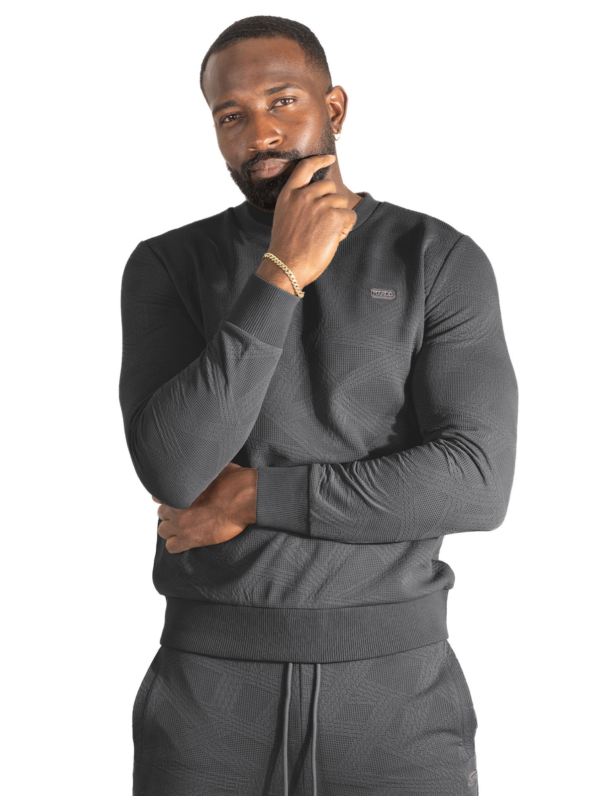 F5725 Frost Pakute &amp; Aaye Hoodie Ṣeto - Dudu