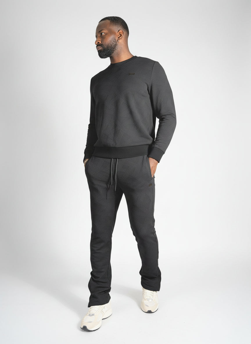 M4247 Bernardi Crewneck Set - Black