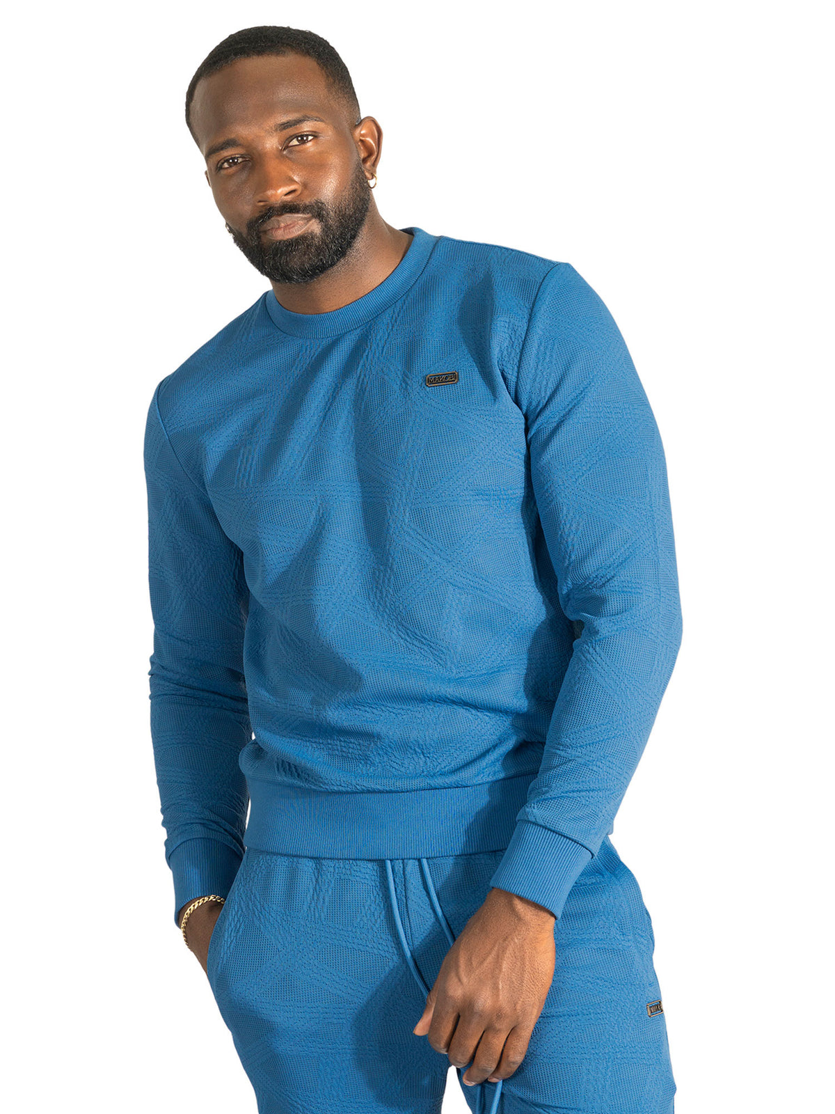 M4247 Bernardi Crewneck Set - Blue