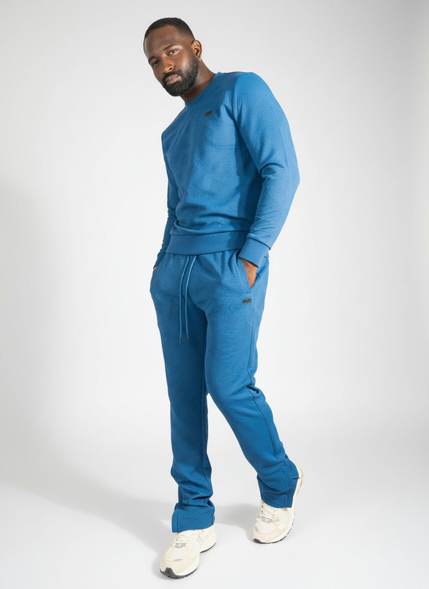 Set | M4247 Bernardi Crewneck Set - Blue