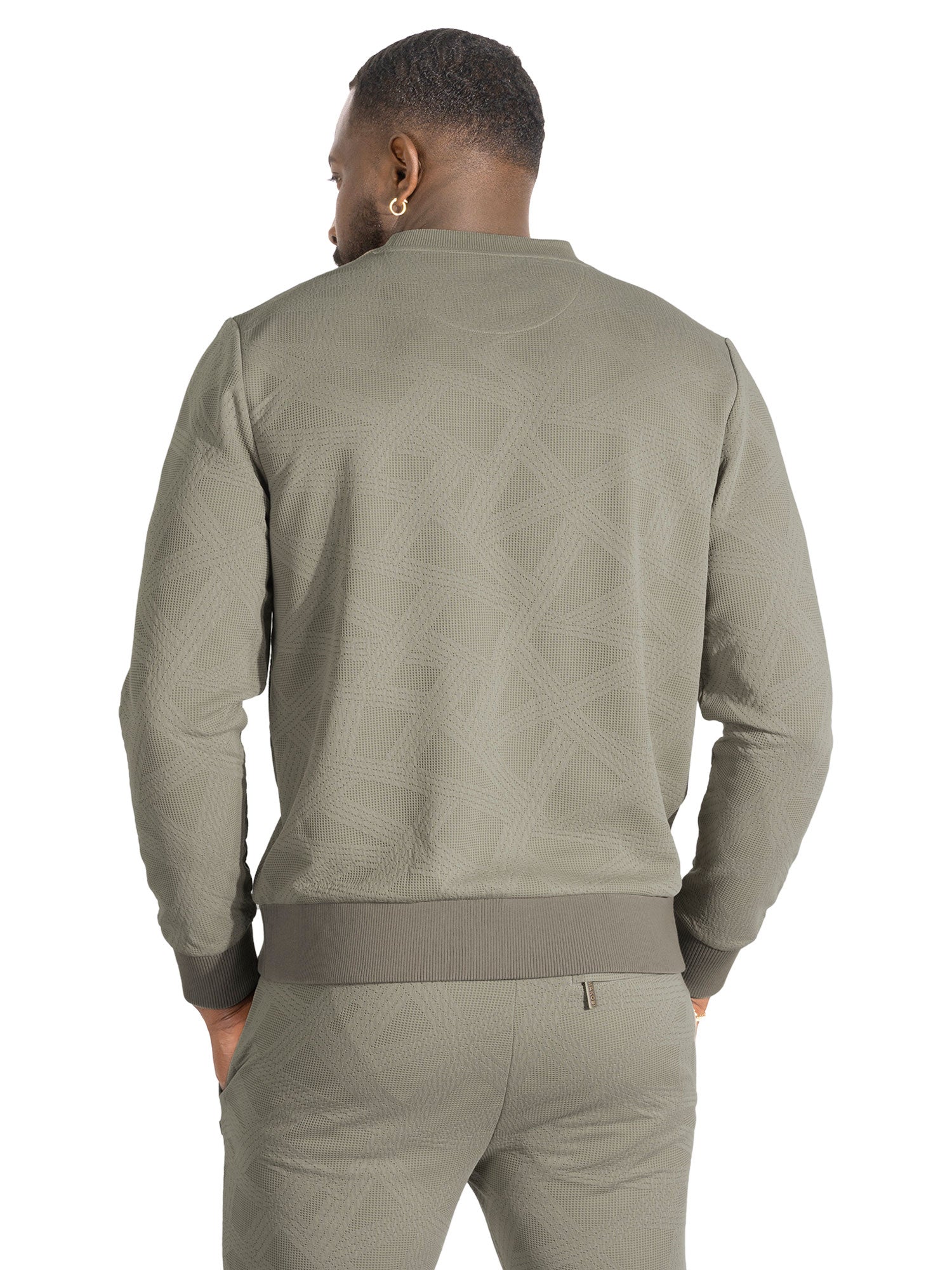 Set | M4247 Bernardi Crewneck Set - Taupe