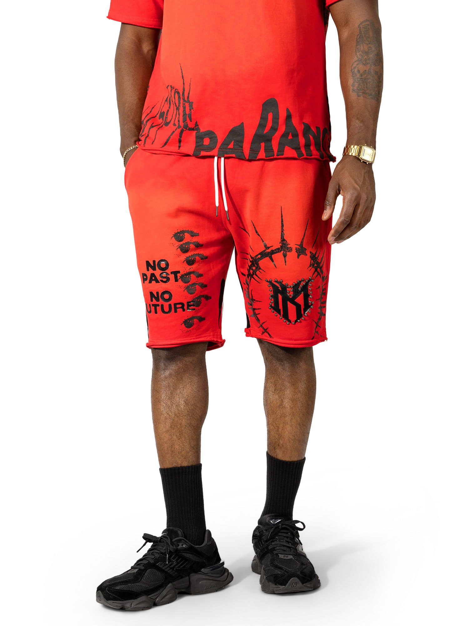Makobi M424 Paranova Short Set in Red, view 4