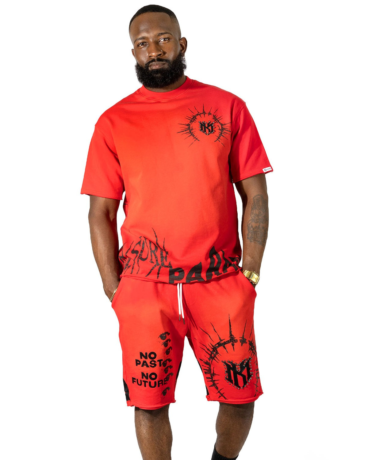 Makobi M424 Paranova Short Set in Red, view 6